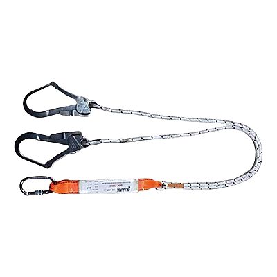 Karam KA341 Şok Emicili Çift Kollu Statik Halatlı Büyük Kancalı Lanyard - 1