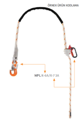 Kaya Safety WPLWAK-6A Konumlandırma Lanyardı 3mt - 1
