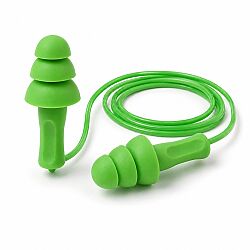 KEEP JY090C TPR İpli Çam Tipi Kulak Tıkacı Yeşil - KEEP Koruyucu Tulumlar