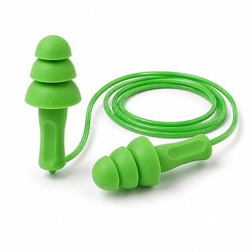 KEEP JY090C TPR İpli Çam Tipi Kulak Tıkacı Yeşil - 1