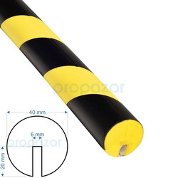 Kenar Köşe Koruyucu A1 - Model A - 1 Metre - 40X20X6Mm - Tip : B - PuffyGuard Propuffy Kenar Köşe Koruma Profilleri