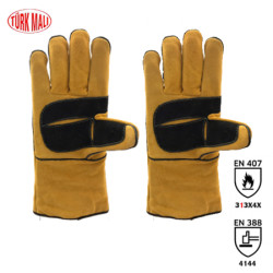 Kevlar İpli Kaynak Eldiveni - Marsala Carbon K-101-35 - 2