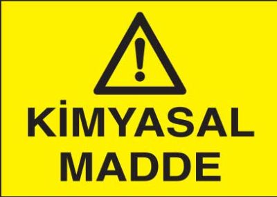 Kimyasal Madde Levhası - Tabelası - 1