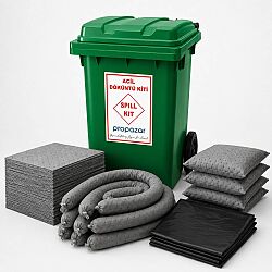 PROPAZAR KT-MEDIUM 120 LT Genel Emici Döküntü Kiti | Universal Spill Kit (Gri) - 1