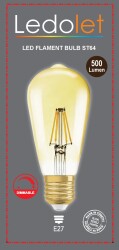 LEDOLET FLAMENT ST64 6W - 2