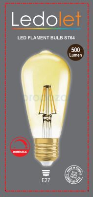 LEDOLET FLAMENT ST64 6W - 2