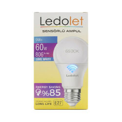 LEDOLET IŞIK SENSÖRLÜ 9W LED AMPUL - LEDOLET
