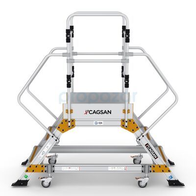 LEXOR - Çift Çıkışlı Endüstriyel Platform 4+1 Basamaklı - 2