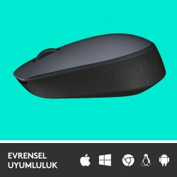 LOGITECH M170 KABLOSUZ SİYAH MOUSE - 4