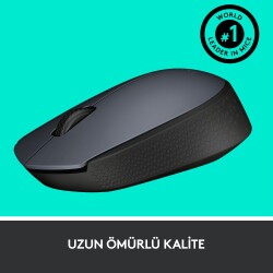 LOGITECH M170 KABLOSUZ SİYAH MOUSE - 5