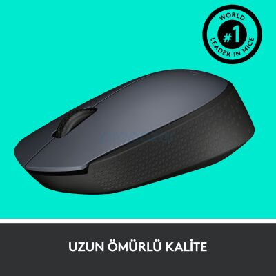 LOGITECH M170 KABLOSUZ SİYAH MOUSE - 5