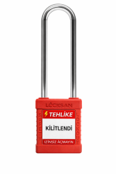 LS-G21 Loto Eked 76mm Uzun Çelik Çene Emniyet Asma Kilit (MK-GMK) - PRO-INC Loto Eked
