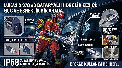 Lukas S 378 e3 IP58 Bataryalı Hidrolik Kesici - 2