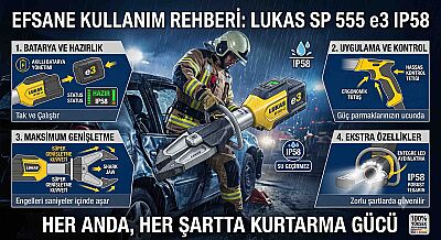 Lukas SP 555 e3 IP58 Bataryalı Hidrolik Ayırıcı - 2