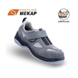 Mekap 157 S1P Policap Kompozit Burun Kevlar Ara Tabanlı Nubuk Cırtlı İş Ayakkabısı - Mekap İş Ayakkabıları