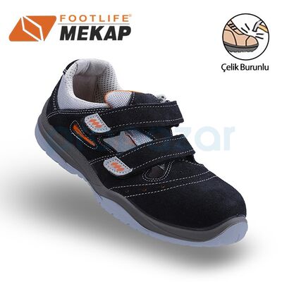 Mekap Bermuda RMK-50 Siyah Süet S1 SRC Çift Cırtlı Ayakkabı - 1