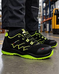 Mekap Neon RMK-82 S2 Alüminyum Burun Mikrofiber Siyah Yeşil İş Ayakkabısı - 2