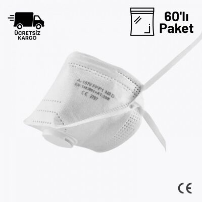 MFA A-167V FFP1 NR D Toz Maskesi Ventilli 60lı Paket - 1