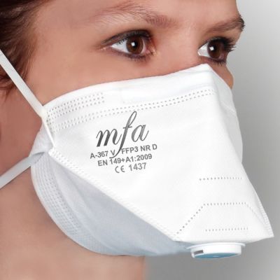 MFA A-367V FFP3 NR Toz Maskesi Ventilli 60lı Paket - 3