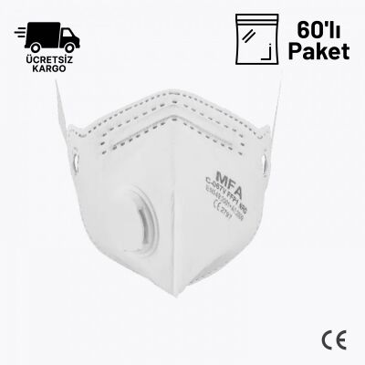 MFA C-067V FFP1 NR D Toz Maskesi Ventilli 60lı Paket - 1