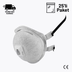 MFA D-367V-AC FFP3 NR D Ventilli Maske 25li Paket - 1