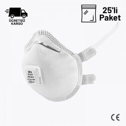 MFA DX-267V FFP2 NR D Ventilli Maske 25li Paket - 1