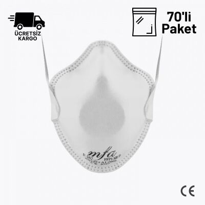 MFA F-167 FFP1 NR D Ventilsiz Toz Maskesi 70li Paket - 1