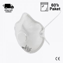 MFA F-167V FFP1 NR D Toz Maskesi Ventilli 60lı Paket - 1