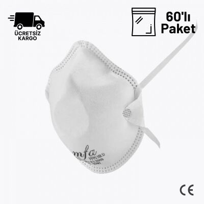 MFA F-267 FFP2 NR D Ventilsiz Toz Maskesi 60lı Paket - 1