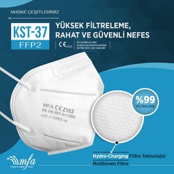 MFA KST-37 FFP2 NR N95 Profesyonel Maske 10lu Paket - 3