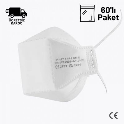 MFA P-167 FFP1 NR D Ventilsiz Toz Maskesi 60lı Paket - 1