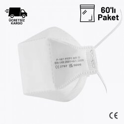 MFA P-167 FFP1 NR D Ventilsiz Toz Maskesi 60lı Paket - MFA Maske Modelleri