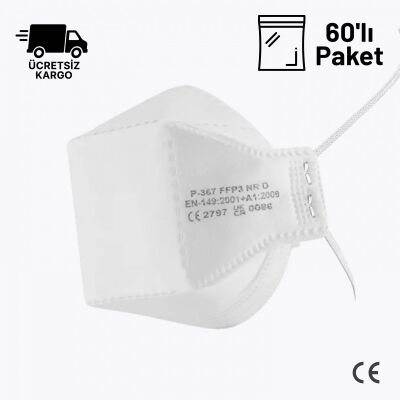MFA P-367 FFP3 NR Ventilsiz Toz Maskesi 60lı Paket - 1