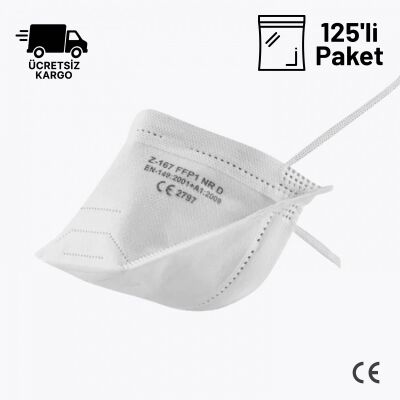 MFA Z-167 FFP1 NR D Toz Maskesi Ventilsiz 125li Paket - 1