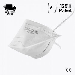 MFA Z-267 FFP2 NR D Toz Maskesi Ventilsiz 125li Paket - MFA Maske Modelleri