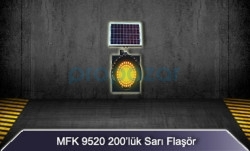 MFK 200lük Sarı Led Flaşör Güneş Enerjili MFK9520 - 1