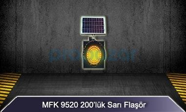 MFK 300lük Sarı Led Flaşör Güneş Enerjili 9530 - 1