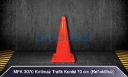 MFK 3070 70cm Kırılmaz Trafik Konisi Reflektifsiz - 1