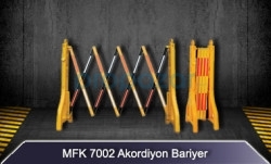 MFK 7002 Akordiyon Bariyer Sarı+Reflektif - 1