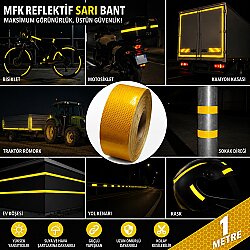 MFK 8410 Sarı Petekli Reflektif Bant - 1