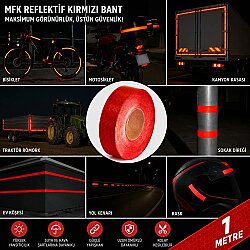 MFK 8411 Kırmızı Petekli Reflektif Bant - MFK
