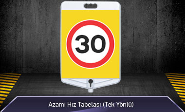 MFK 9306-9307 Azami Hız 30 Tabelası Tek Yönlü - 1