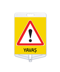 MFK 9309 Yavaş Uyarı Tabelası Tek Taraflı - 1