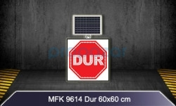Mfk 9614 Ledli Güneş Enerjili Dur Tabelası - 1