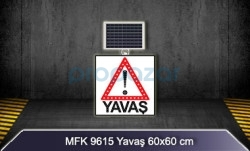 MFK 9615 Ledi Güneş Enerjili Yavaş Tabelası - 1