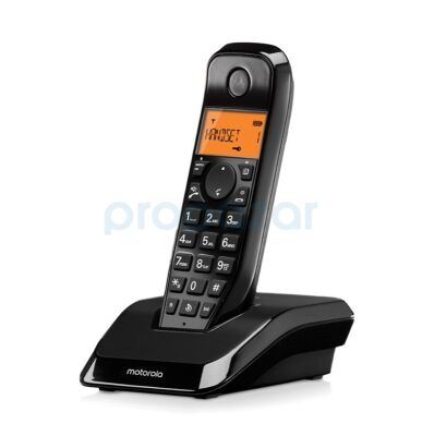 MOTOROLA S1201B TELSİZ TELEFON SİYAH - 1