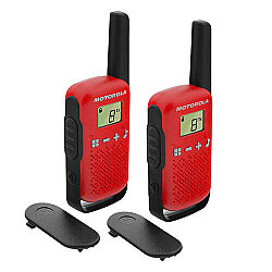 Motorola T42 Telsiz İkili Set Kırmızı - MOTOROLA