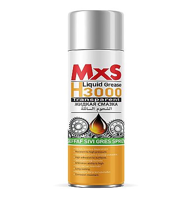 MXS H3000 Şeffaf Sıvı Gres Sprey 400 ml - Art. No: 70100 - 1
