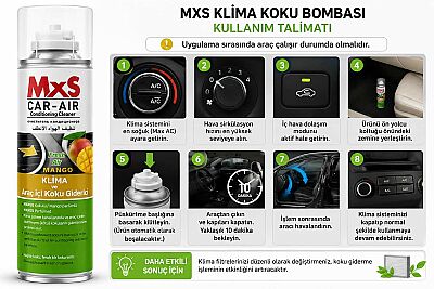 MXS Klima Koku Bombası Mango 200 ml - Art. No: 23108 - 2