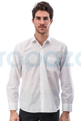 Myform 1106 Erkek Uzun Kol Beyaz Klasik Gömlek - 2
